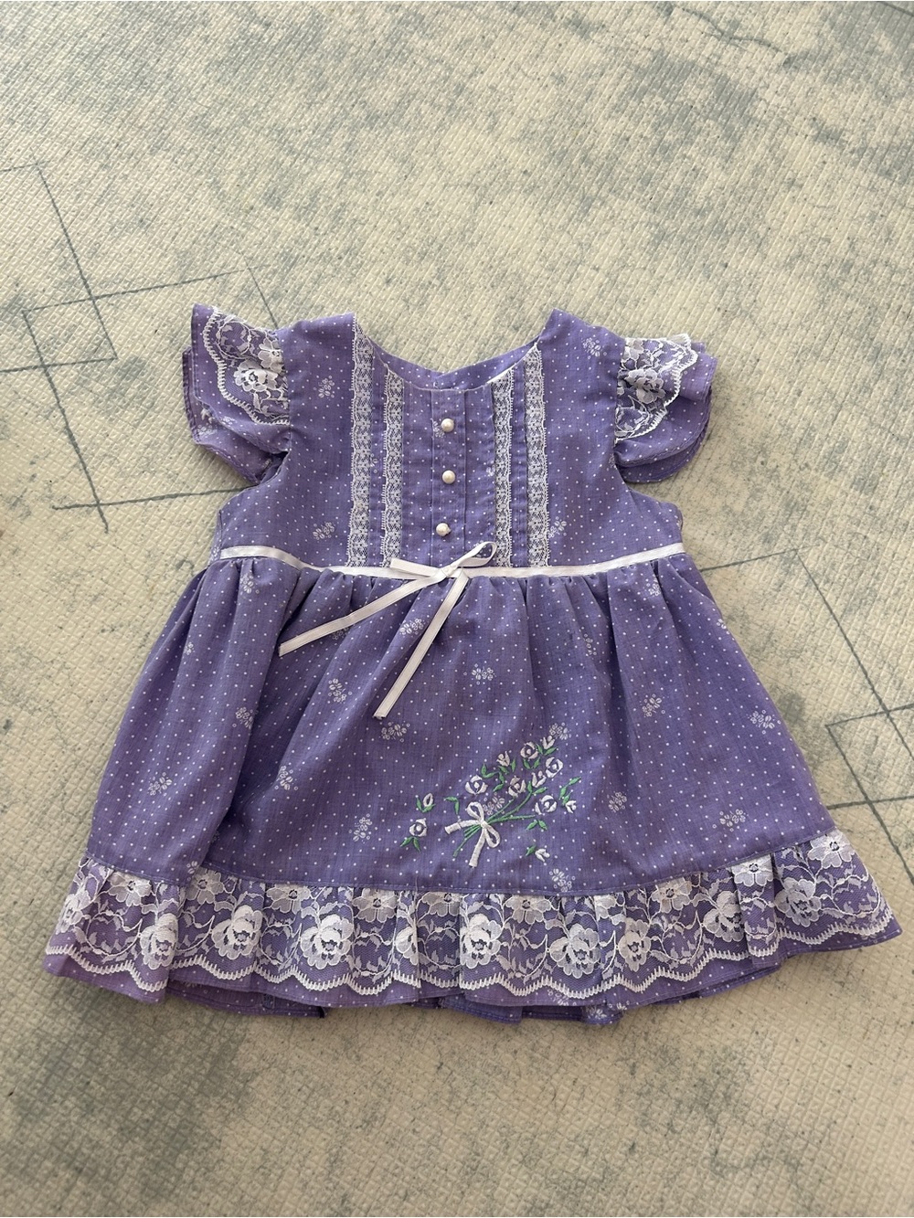 Vintage purple toddler dress 2/3